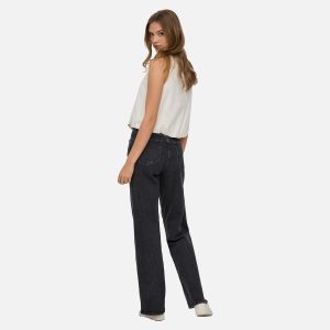 ONLJUICY HW WIDE LEG DNM BLACK DENIM L30 - Image 5