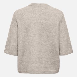 ONLCAMILLA SS CARDIGAN KNT PUMICE STONE - Image 2