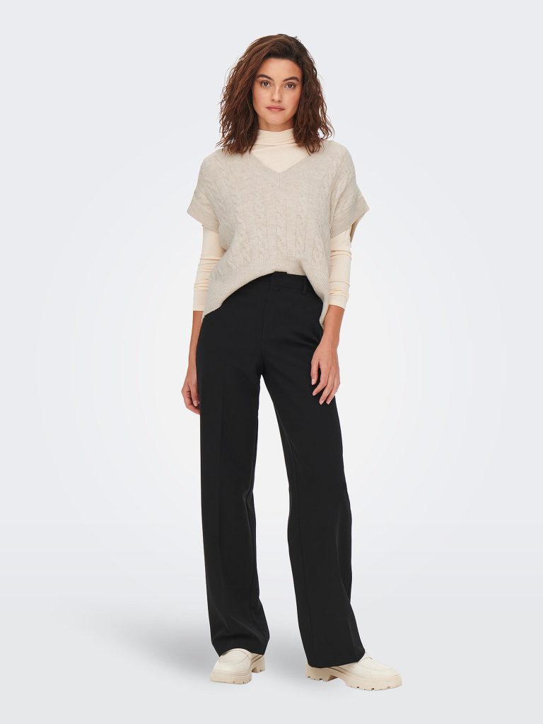ONLMELODY VEST KNT NOOS OATMEAL MELANGE
