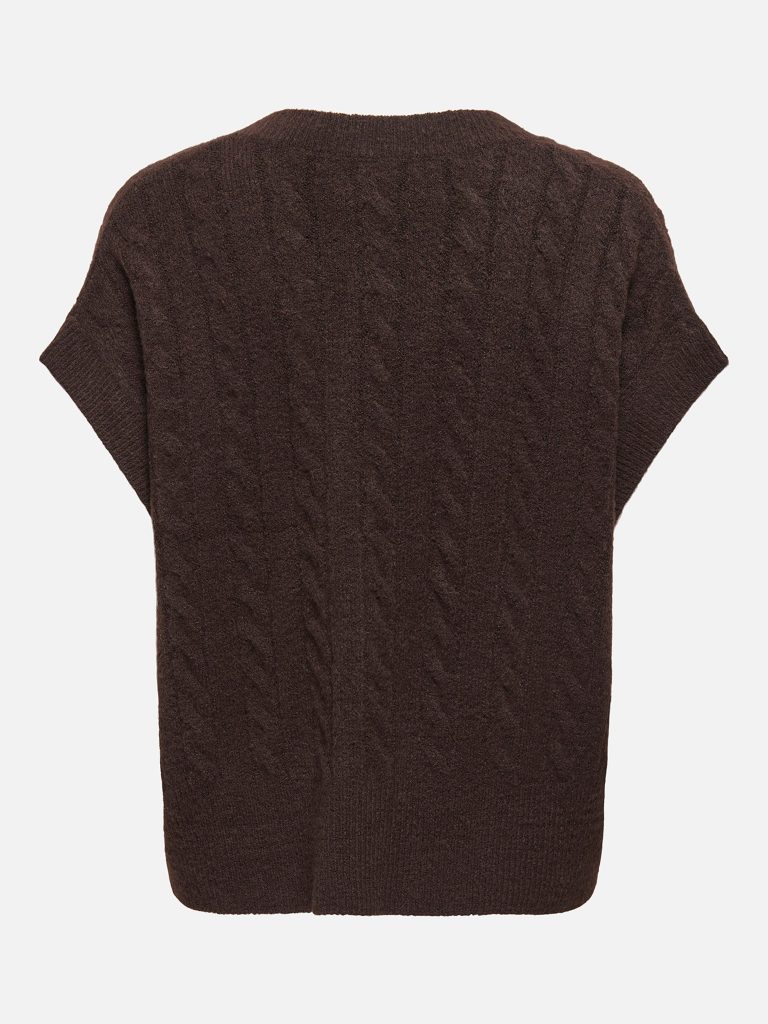 ONLMELODY VEST KNT NOOS COFFEE BEAN MELANGE