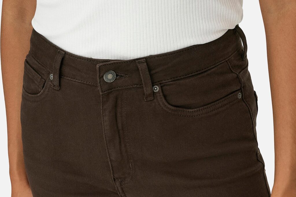 ONLMADISON BLUSH HW WIDE DARK BROWN DENIM L32