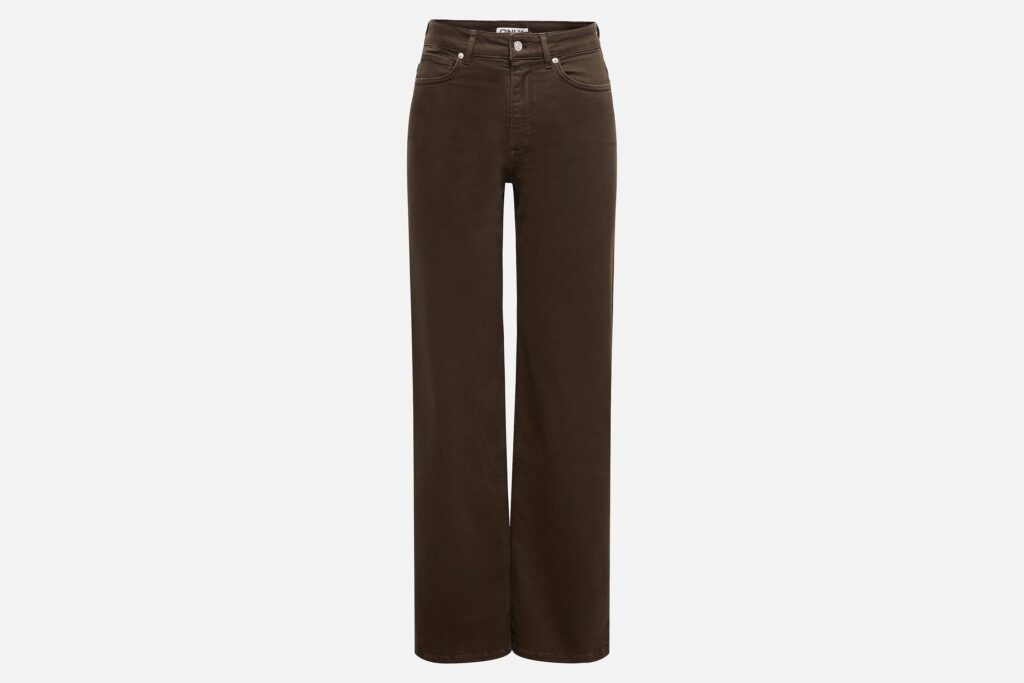 ONLMADISON BLUSH HW WIDE DARK BROWN DENIM L30