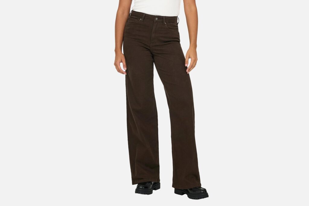 ONLMADISON BLUSH HW WIDE DARK BROWN DENIM L30