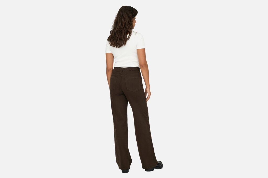 ONLMADISON BLUSH HW WIDE DARK BROWN DENIM L30