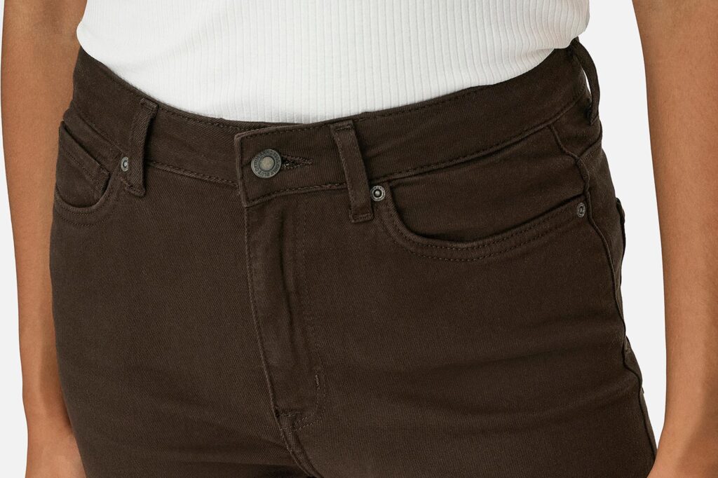 ONLMADISON BLUSH HW WIDE DARK BROWN DENIM L30