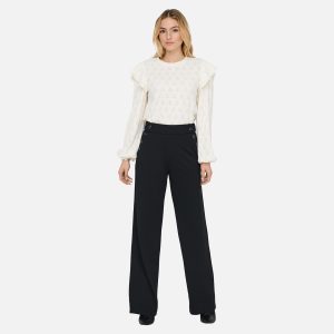 ONLRINA BUTTON PANT JRS NOOS BLACK HORN L32 - Image 3