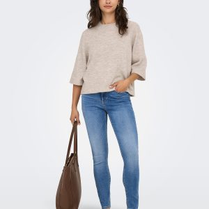 ONLSIMONI 34 PULLOVER KNT PUMICE STONE – Image 3