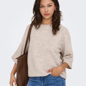 ONLSIMONI 34 PULLOVER KNT PUMICE STONE – Image 4