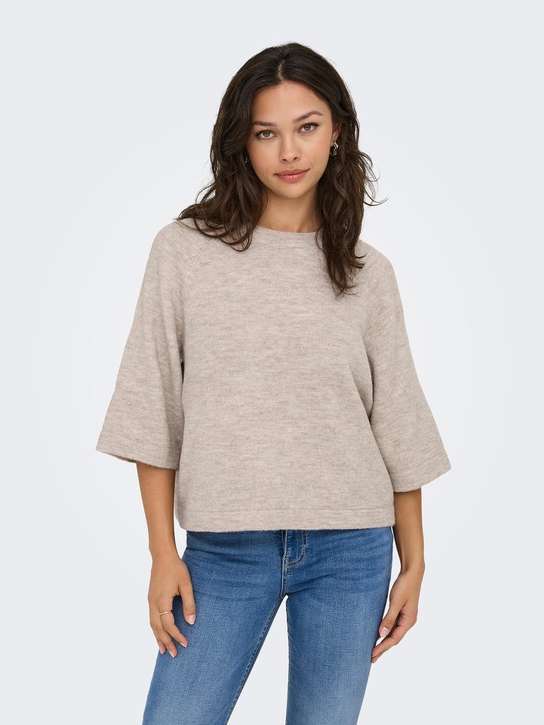 ONLSIMONI 34 PULLOVER KNT PUMICE STONE