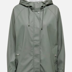 ONLELISA SHORT RAINCOAT CASTOR GRAY - Image 1