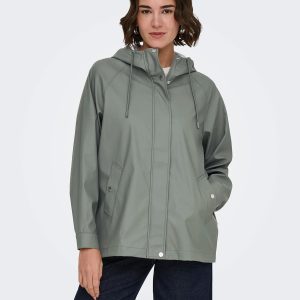 ONLELISA SHORT RAINCOAT CASTOR GRAY - Image 5