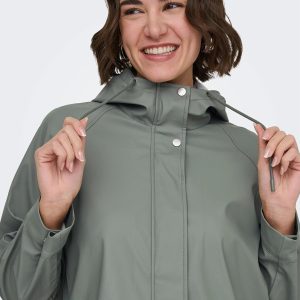ONLELISA SHORT RAINCOAT CASTOR GRAY - Image 6