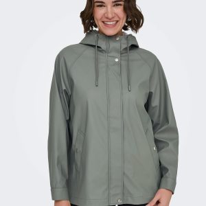 ONLELISA SHORT RAINCOAT CASTOR GRAY - Image 7