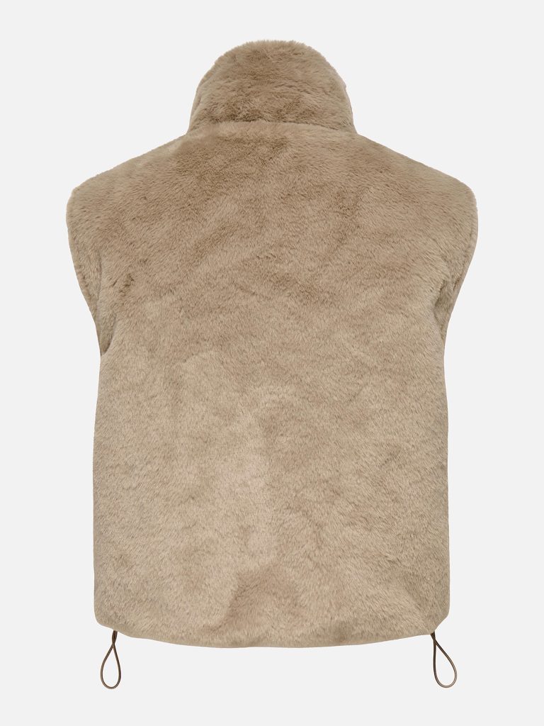 ONLDANA FAUX FUR REVWAISTCOAT MINK