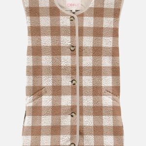 ONLBABY TEDDY VEST PNT PUMICE STONE – Image 1