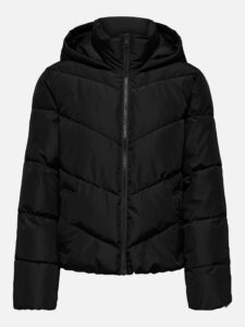 ONLCLAIR PUFFER HOOD JACKET BLACK