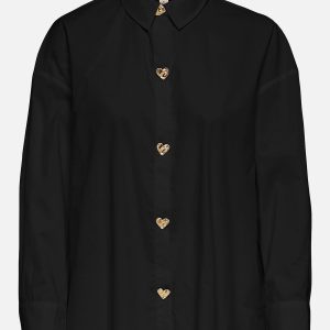 ONLKIRI BUTTON DETAIL LS SHIRT BLACK - Image 1