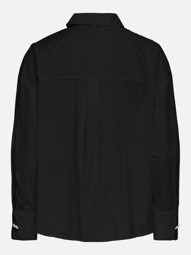 ONLKIRI BUTTON DETAIL LS SHIRT BLACK