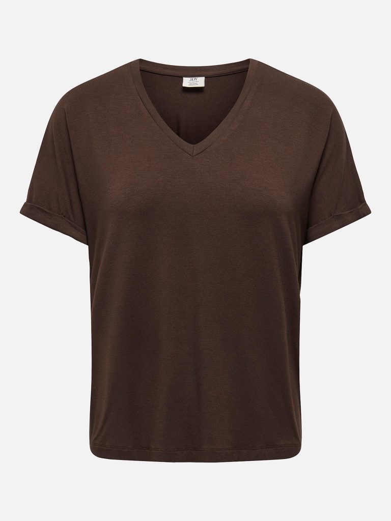 JDYSISSY SS VNECK TOP JRS COFFEE BEAN