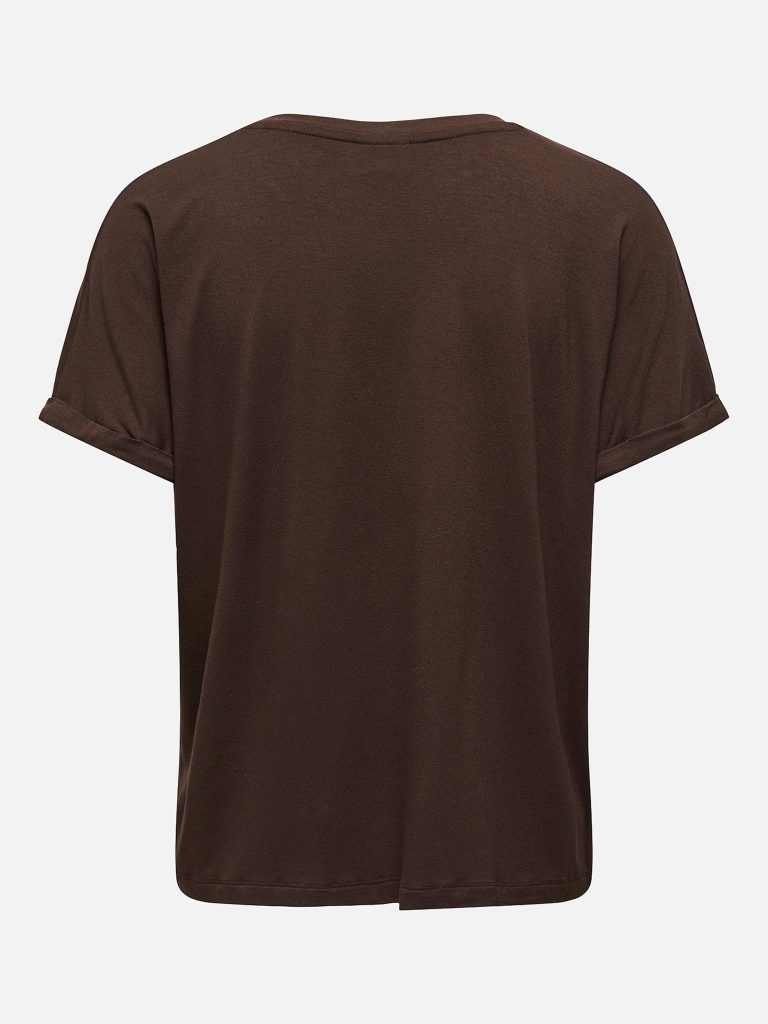 JDYSISSY SS VNECK TOP JRS COFFEE BEAN