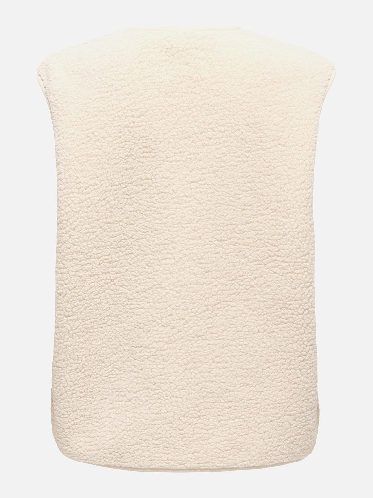 JDYSIMINA TEDDY WAISTCOAT PUMICE STONE