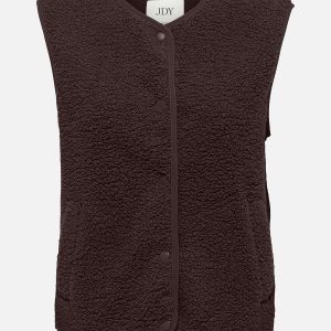 JDYSIMINA TEDDY WAISTCOAT CHOCOLATE TORTE - Image 1