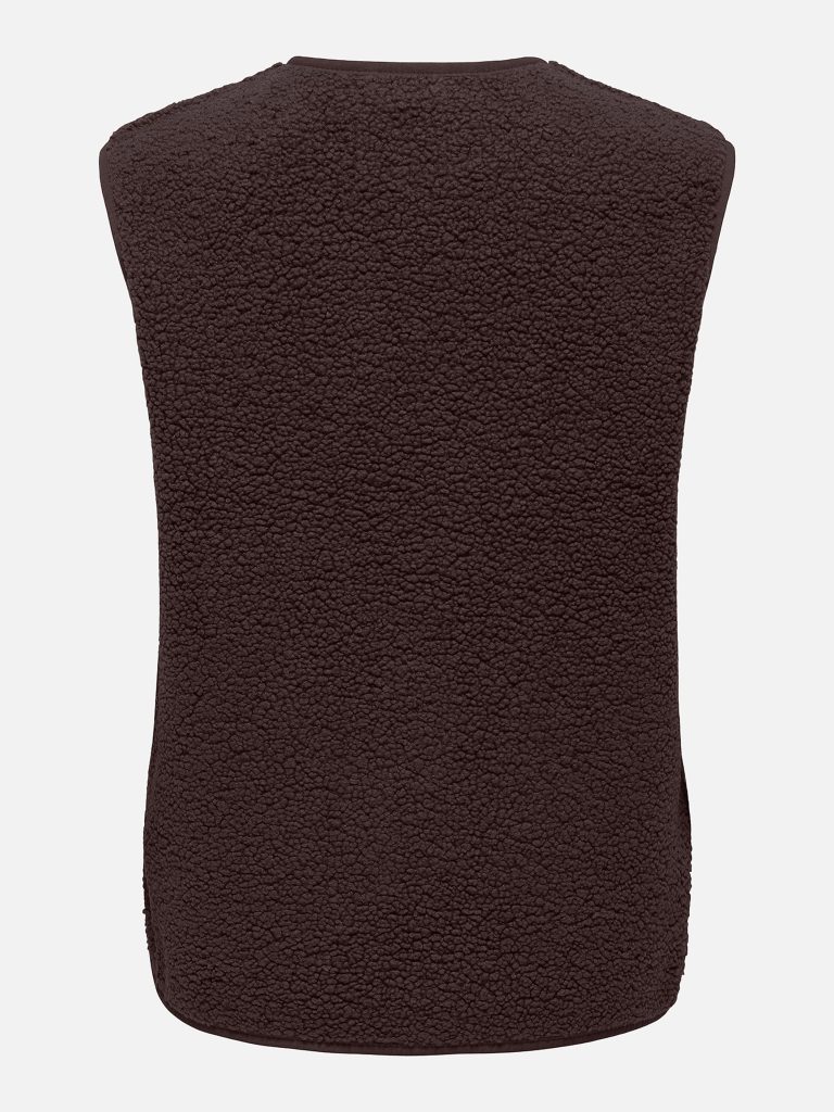 JDYSIMINA TEDDY WAISTCOAT CHOCOLATE TORTE