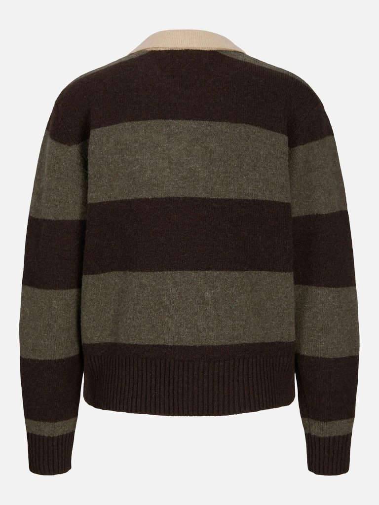 JXRUBY POLO NECK KNIT SEAL BROWN