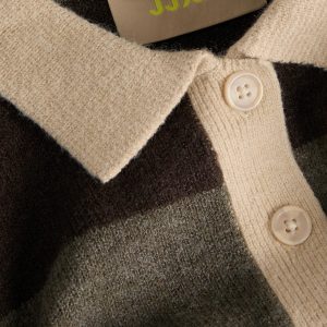JXRUBY POLO NECK KNIT SEAL BROWN - Image 3