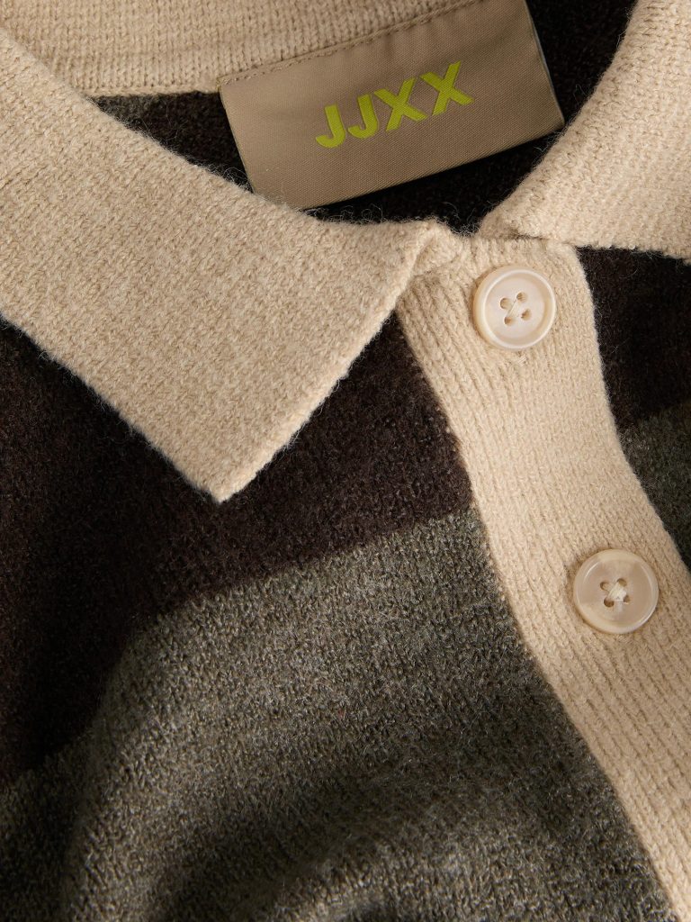 JXRUBY POLO NECK KNIT SEAL BROWN