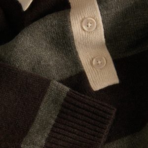 JXRUBY POLO NECK KNIT SEAL BROWN - Image 4