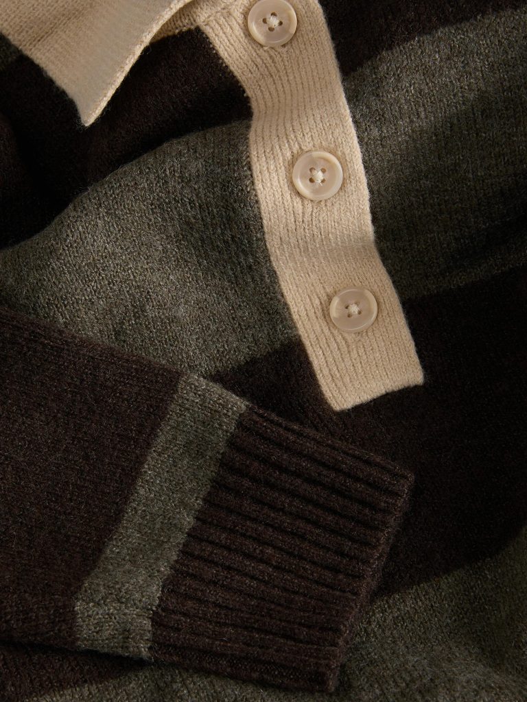 JXRUBY POLO NECK KNIT SEAL BROWN