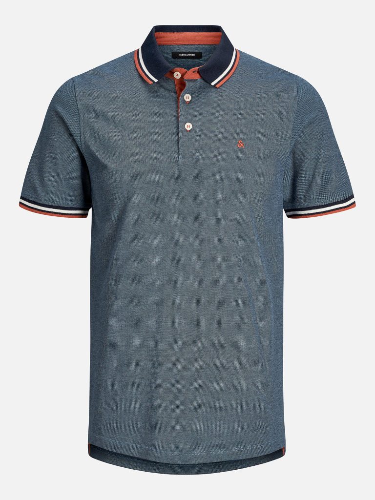 JJEPAULOS POLO SS DENIM BLUE