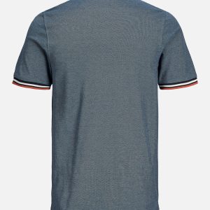 JJEPAULOS POLO SS DENIM BLUE - Image 2
