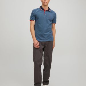 JJEPAULOS POLO SS DENIM BLUE - Image 3