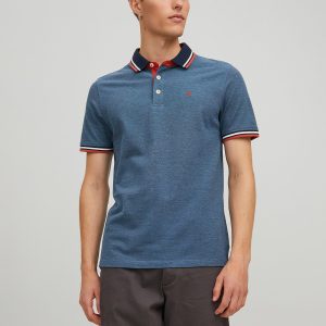 JJEPAULOS POLO SS DENIM BLUE - Image 5