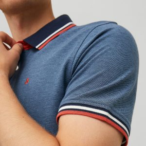 JJEPAULOS POLO SS DENIM BLUE - Image 6