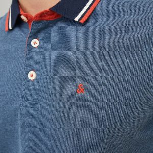 JJEPAULOS POLO SS DENIM BLUE - Image 7