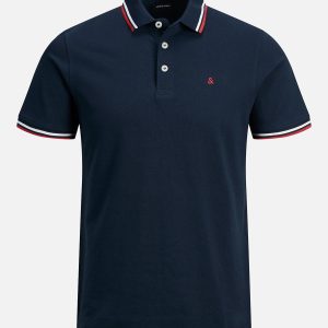 JJEPAULOS POLO SS NAVY BLAZER – Image 1