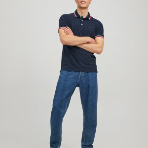 JJEPAULOS POLO SS NAVY BLAZER – Image 3