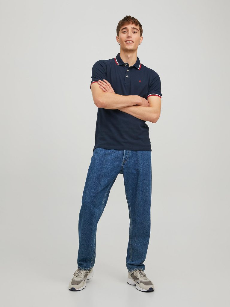 JJEPAULOS POLO SS NAVY BLAZER