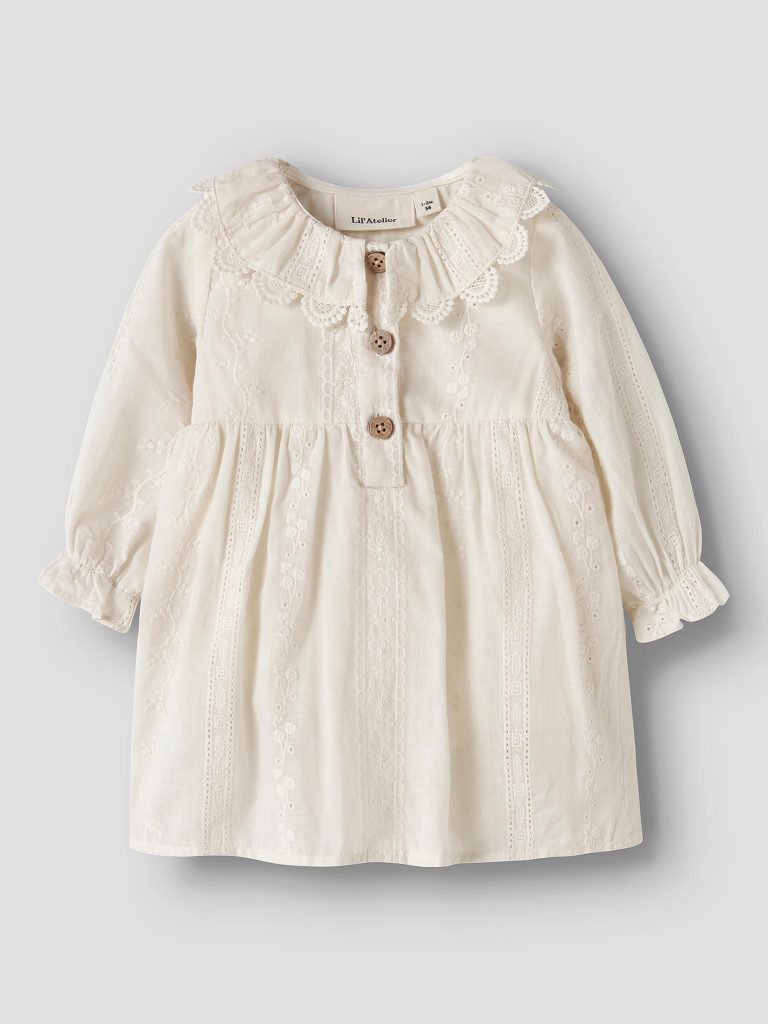 NBFLOBA LS LOOSE BODY DRESS TURTLEDOVE