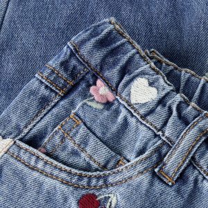 NMFBELLA BARREL EMB JEANS MED BLUE DENIM - Image 5