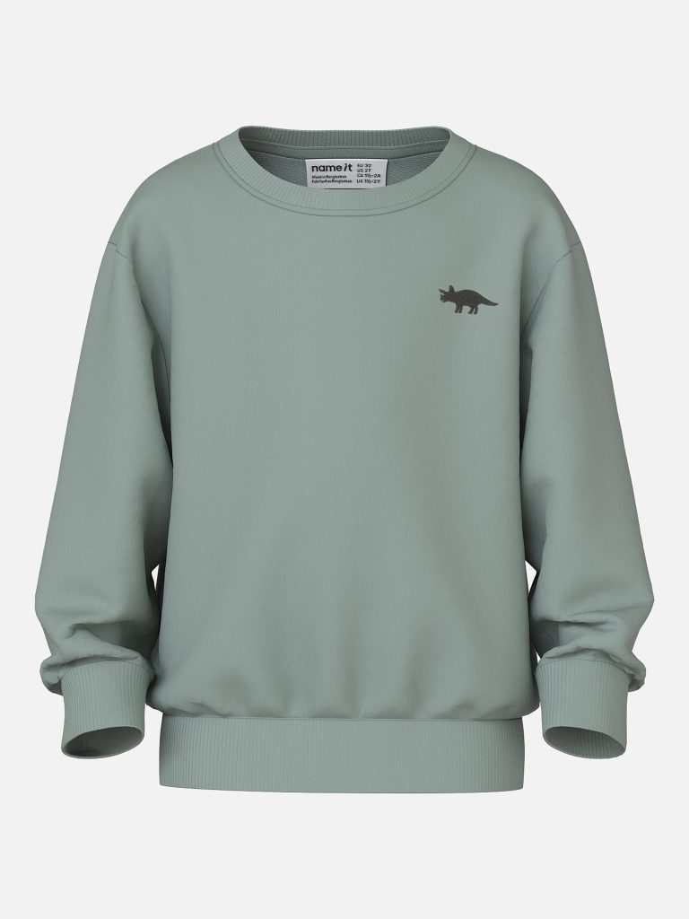 NMMVALLEN SWEAT GREEN DINO