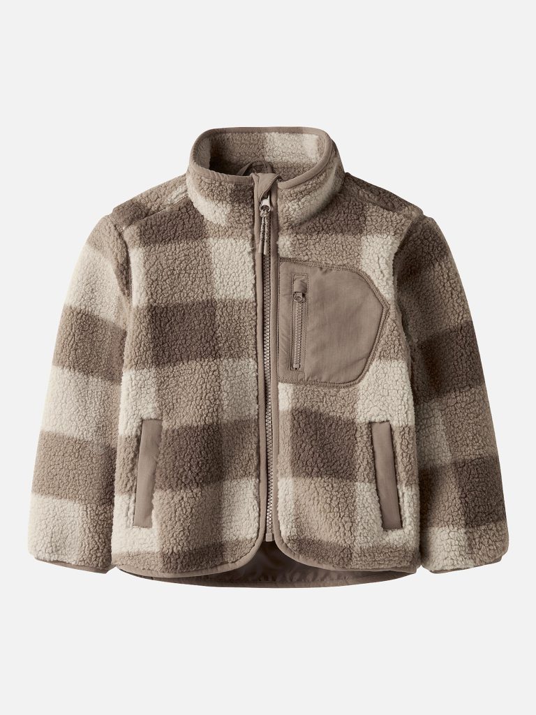 NMMMONICO SHERPA JACKET CHECK FOSSIL