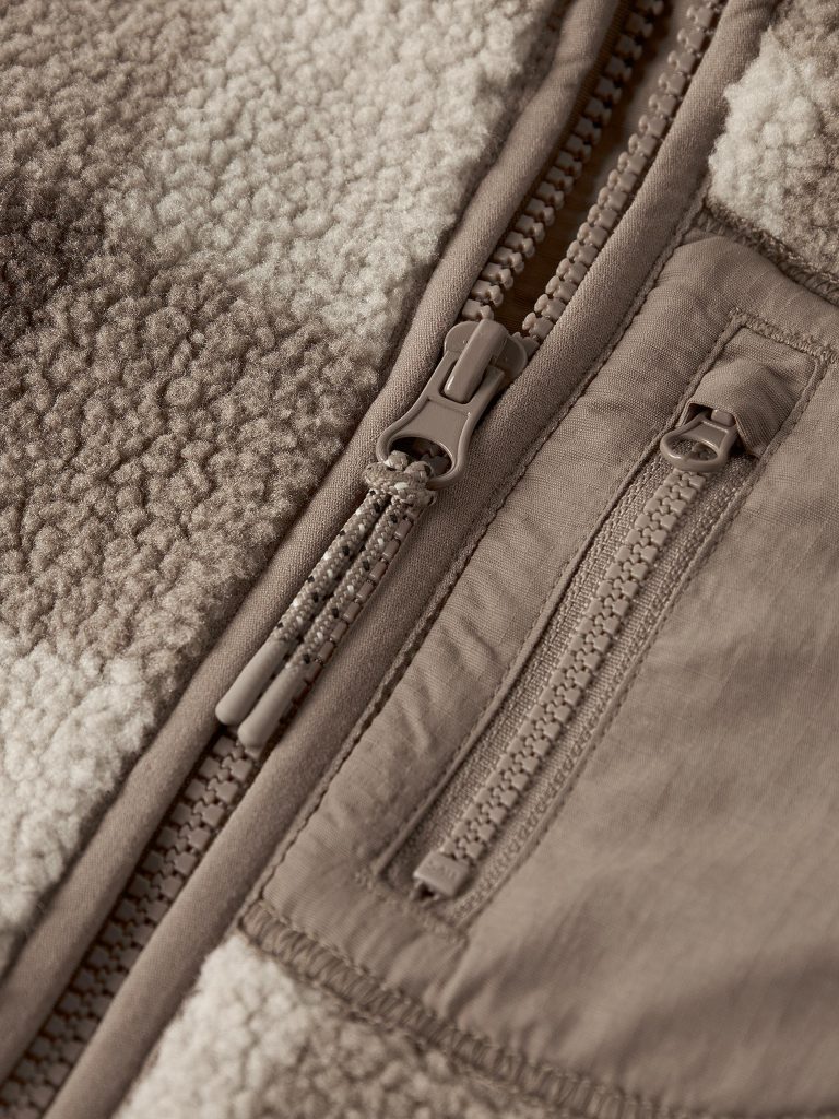 NMMMONICO SHERPA JACKET CHECK FOSSIL
