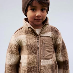 NMMMONICO SHERPA JACKET CHECK FOSSIL - Image 5