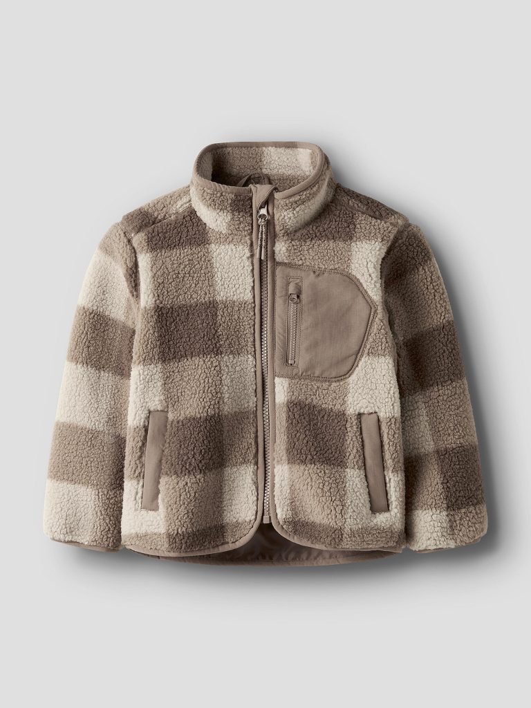 NMMMONICO SHERPA JACKET CHECK FOSSIL