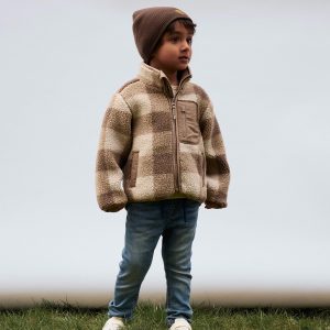 NMMMONICO SHERPA JACKET CHECK FOSSIL - Image 7