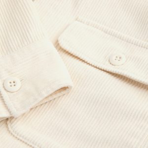 JJEREGENT CORD OVERSHIRT LS ANTIQUE WHITE – Image 3
